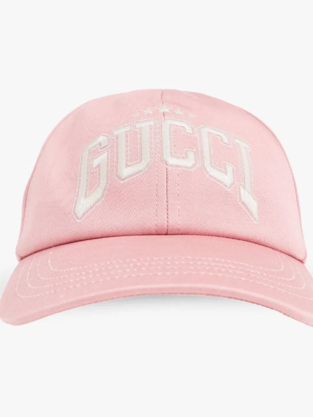 GUCCI HAT BASEBALL CAP PINK COTTON w LOGO EMBROIDERY UNISEX sz XL 60cm